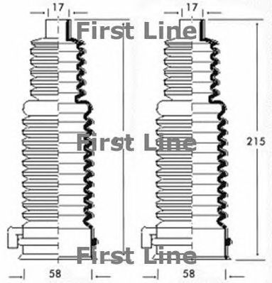 FIRST LINE fsg3195 -  Пыльник, рулевое управление